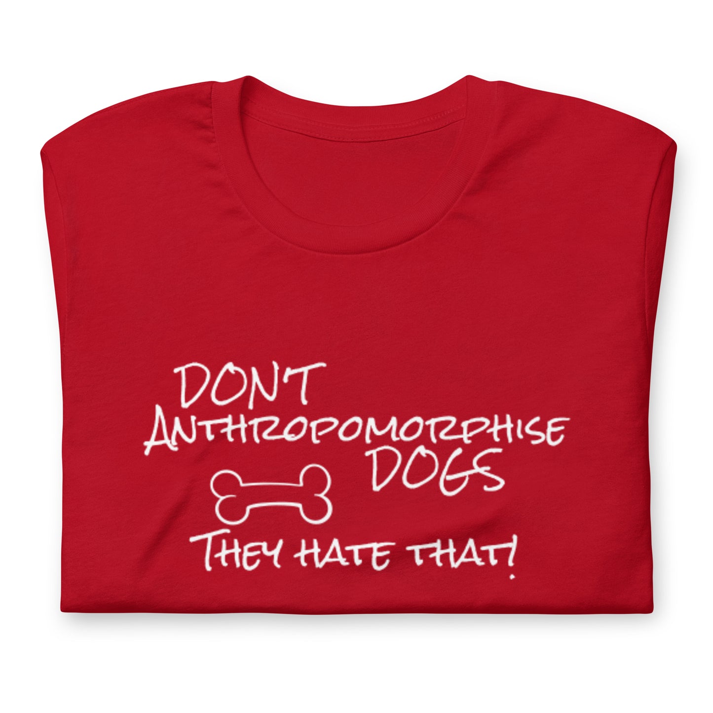 Don't anthropormorphise dogs